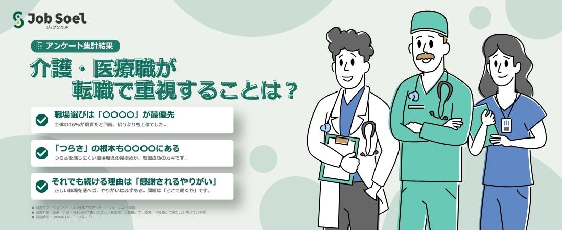 特集_介護・医療職が転職で重視することは？【アンケート結果】