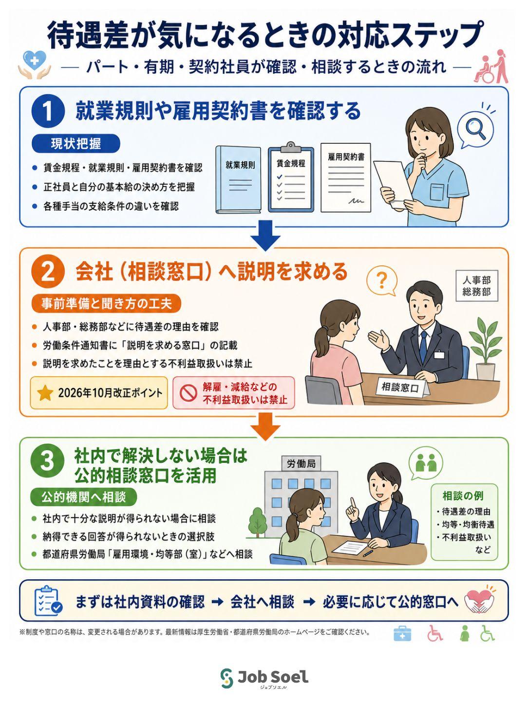 正社員パート待遇差が気になるときの確認ステップ