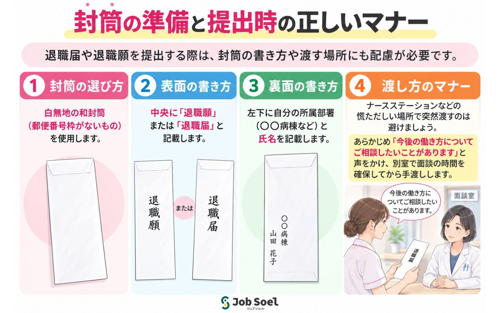  封筒の準備と提出時の正しいマナー